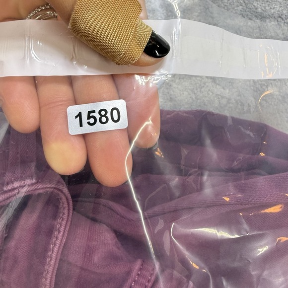 Ava & Viv Pants Womens 24W Purple Stretch‎ Casual Comfort Straight Leg Denim - Picture 6 of 6